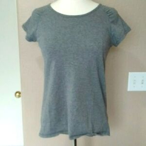 AVIA  Girls, Med,Gray Short Sleeve Top